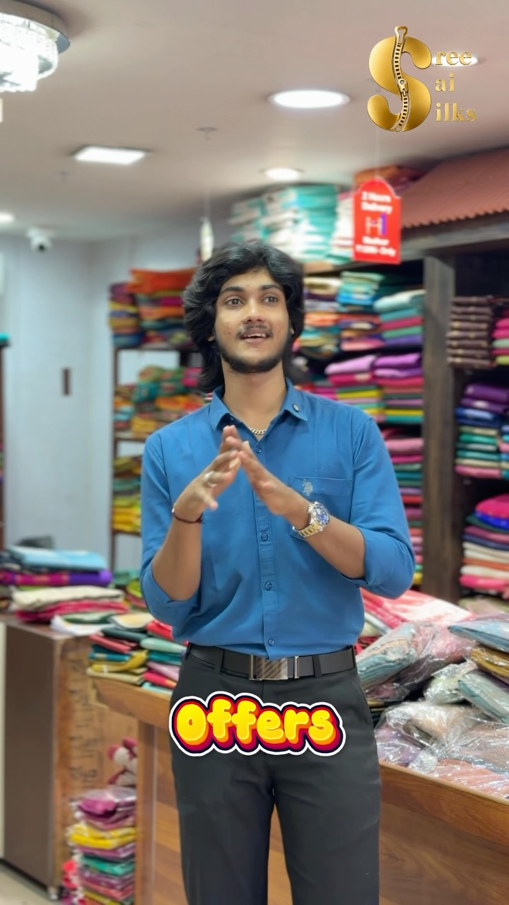 Offer alert 

Shop Online: www.sreesaisilks.in

Shop Location:

📍Nanganallur
Sree Sai Silks
#20, 3r