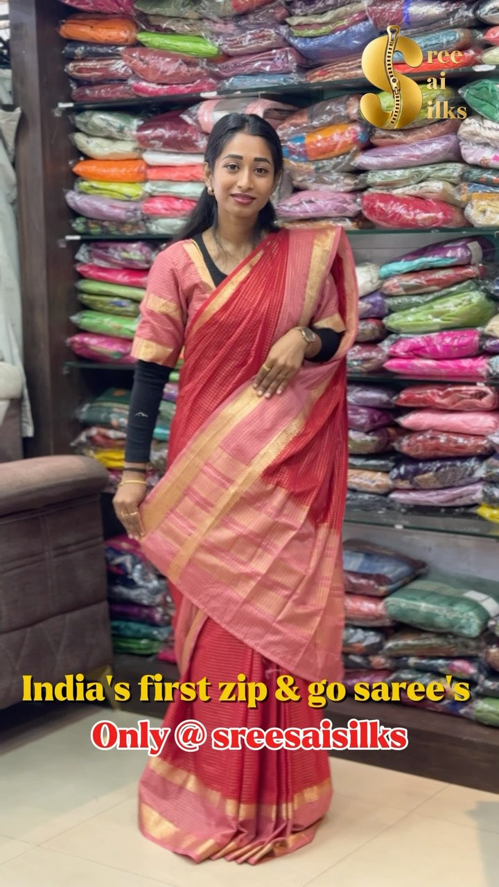 Zip and Go Sarees

Comment “LINK” to get product link or search this code on website www.sreesaisilk