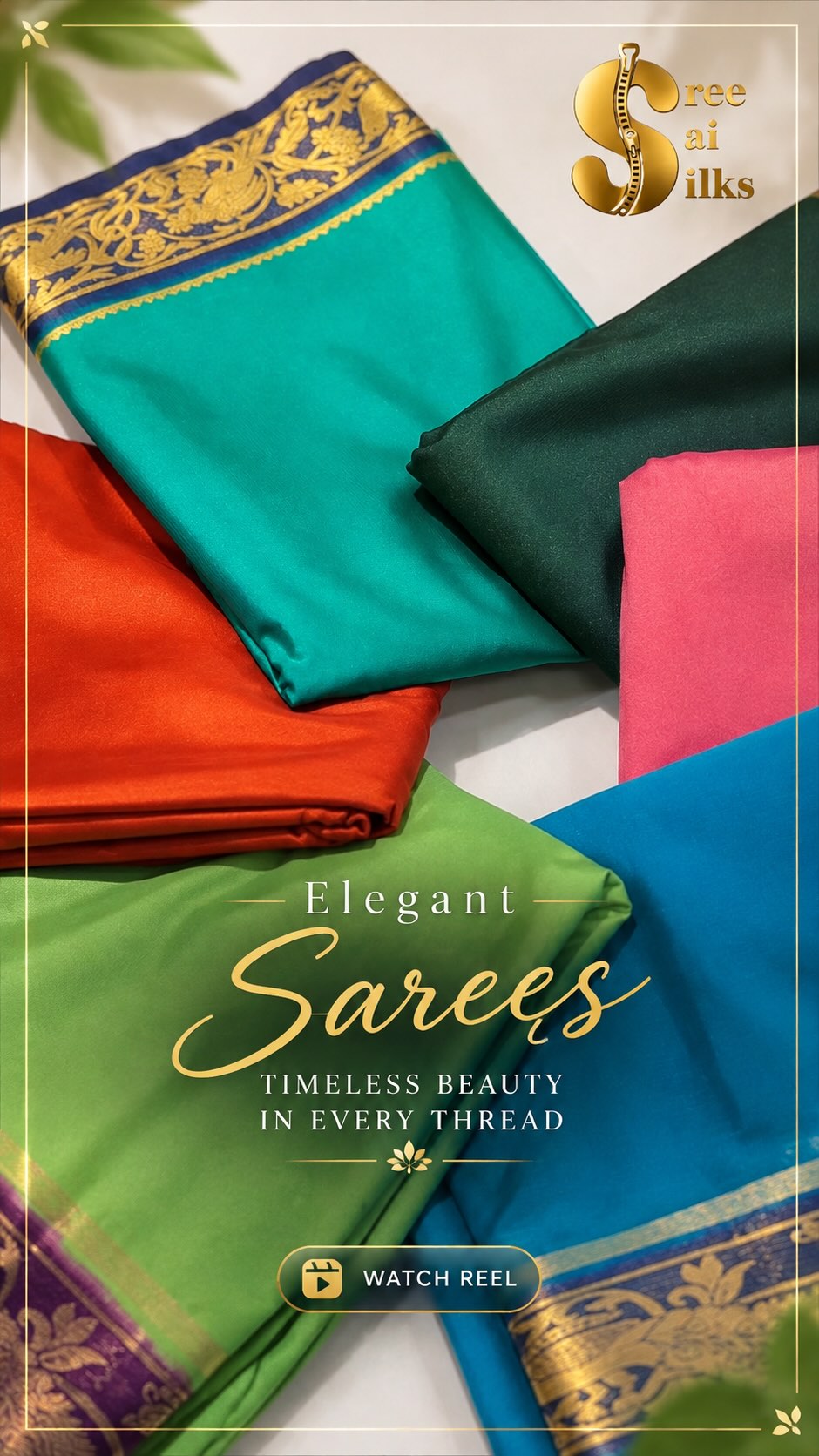 Contact : 8072695269,6382196976

Shop Location:

Nanganallur
Sree Sai Silks
#20, 3rd Main Rd, Thilla