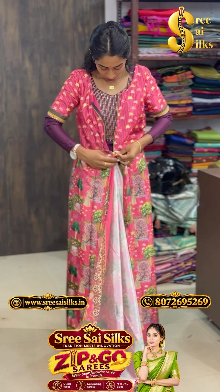 Zip & Go Saree’s
 
Contact: 8072695269,6382196976

Shop Location:

P Nanganallur
Sree Sai Silks
#20,