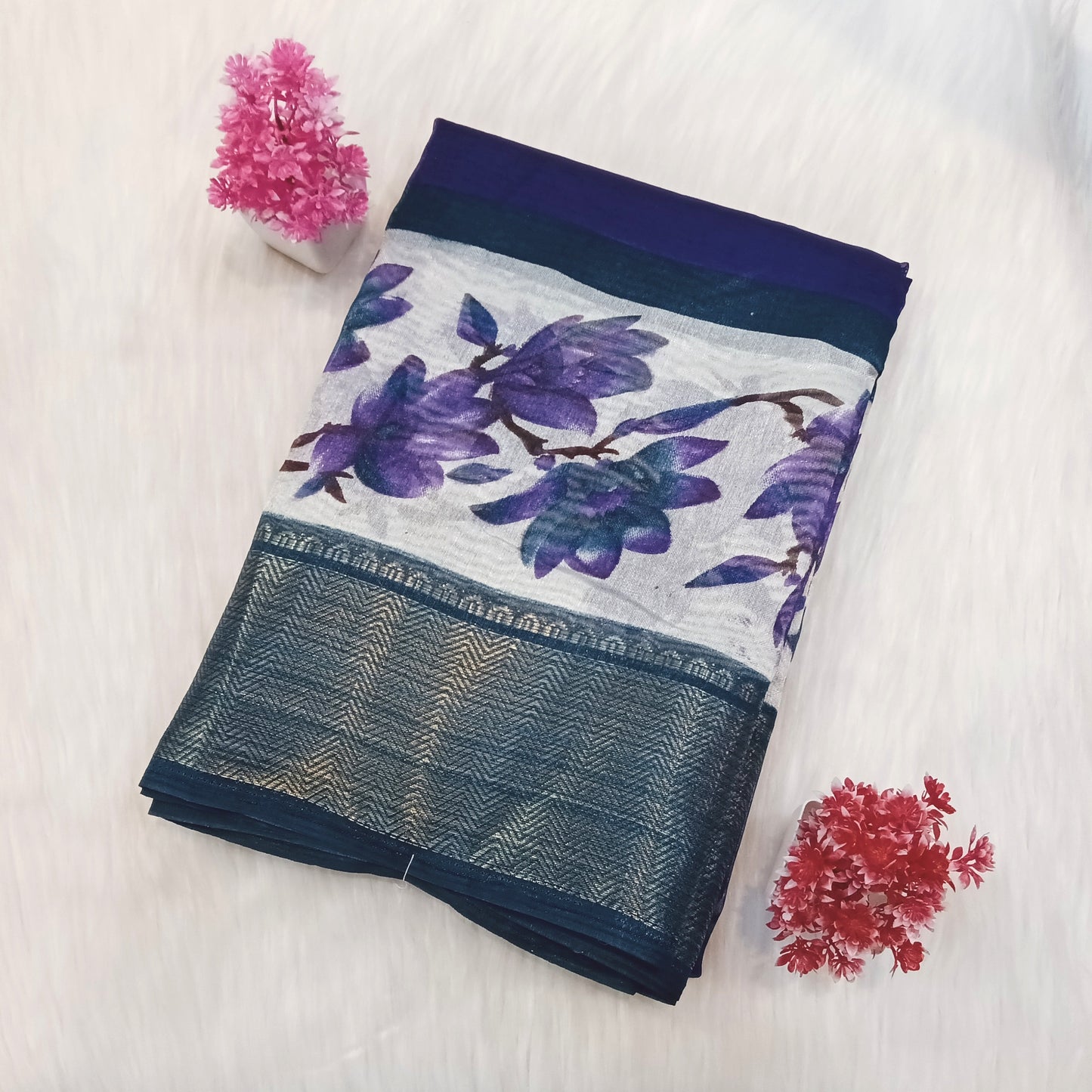 Dola Floral Pattern Saree | SSDF281