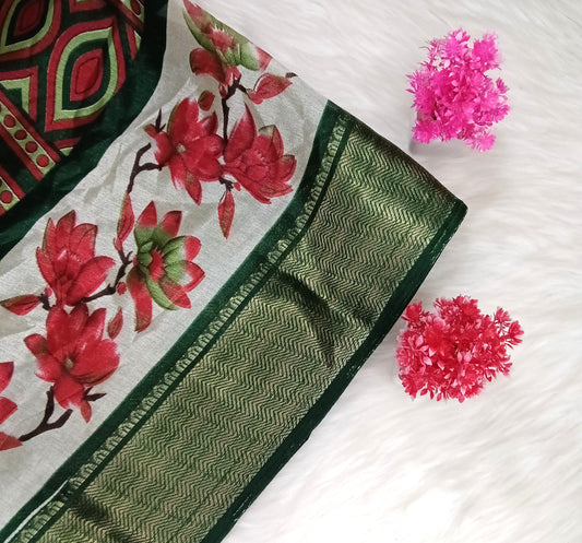 Dola Floral Pattern Saree | SSDF281