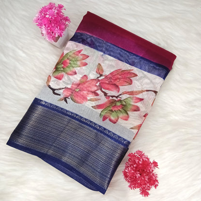 Dola Floral Pattern Saree | SSDF281