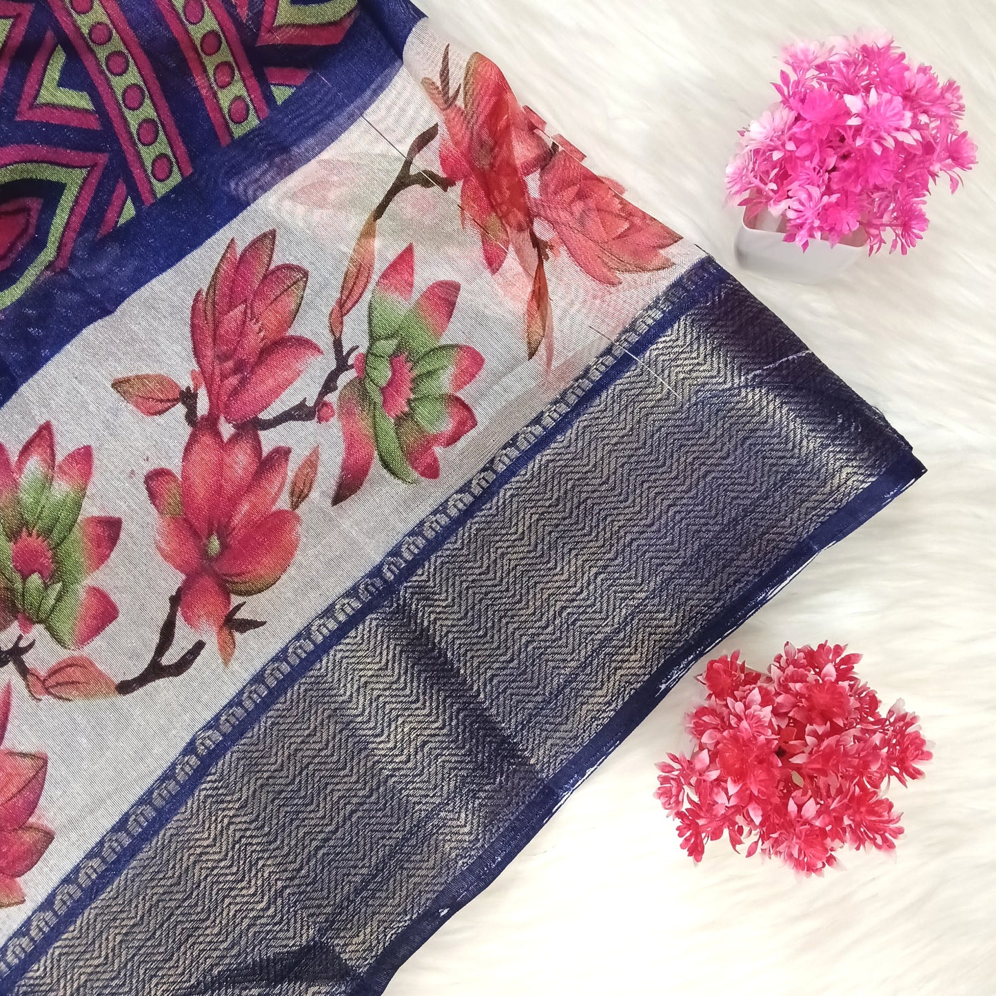 Dola Floral Pattern Saree | SSDF281