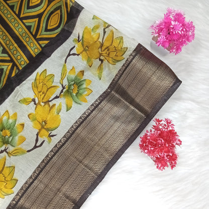 Dola Floral Pattern Saree | SSDF281