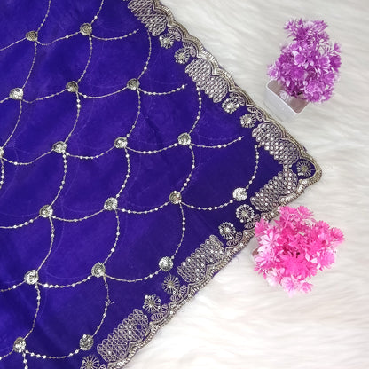 Designer Space Silk Saree | SSDS282