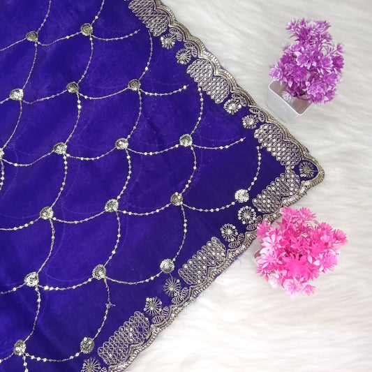 Designer Space Silk Saree | SSDS282