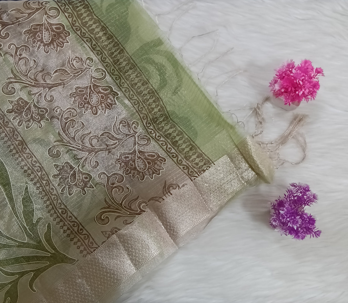 Koto Tissue Fancy Saree | SSKS291