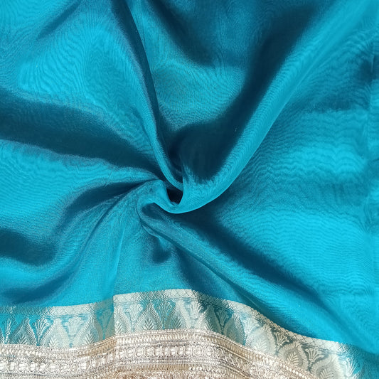 Fancy Tissue Lace Border Saree | SSTL303