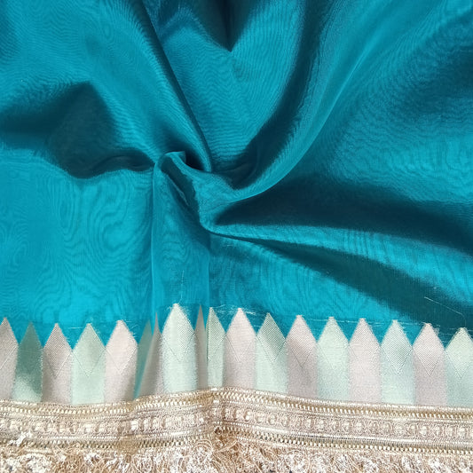 Fancy Tissue Lace Border Saree | SSTL303