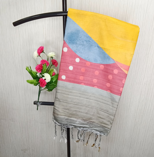 Linen Cotton Saree | SSLC301