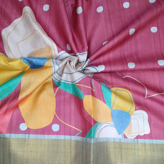 Linen Cotton Saree | SSLC301