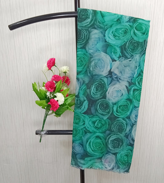Georgette Floral Silk Saree | SSGF304