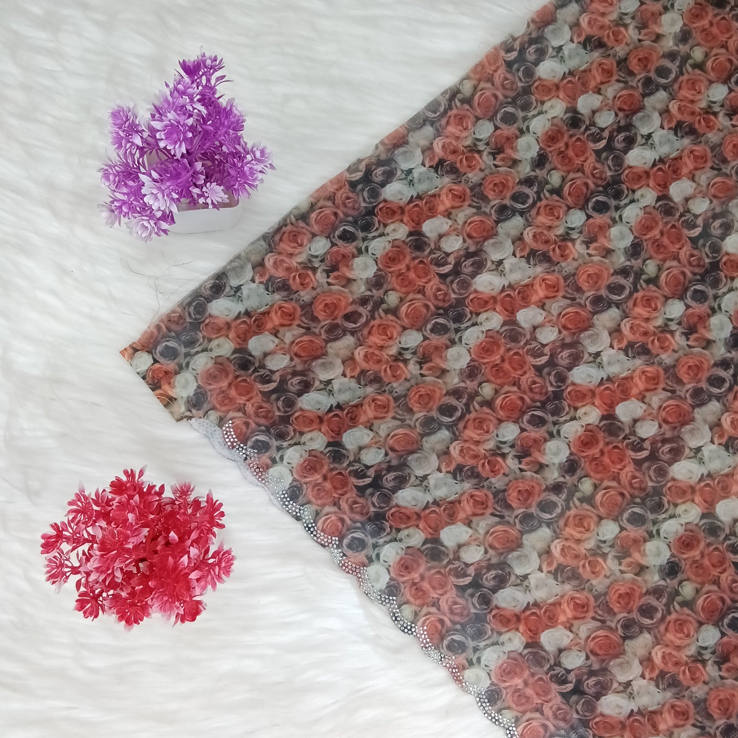 Georgette Floral Silk Saree | SSGF304