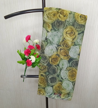 Georgette Floral Silk Saree | SSGF304