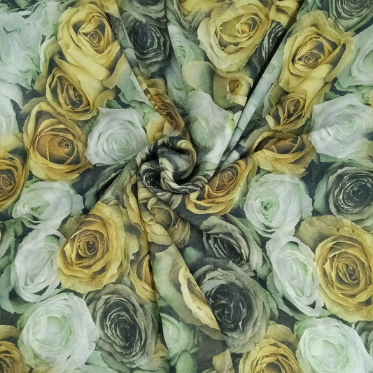 Georgette Floral Silk Saree | SSGF304