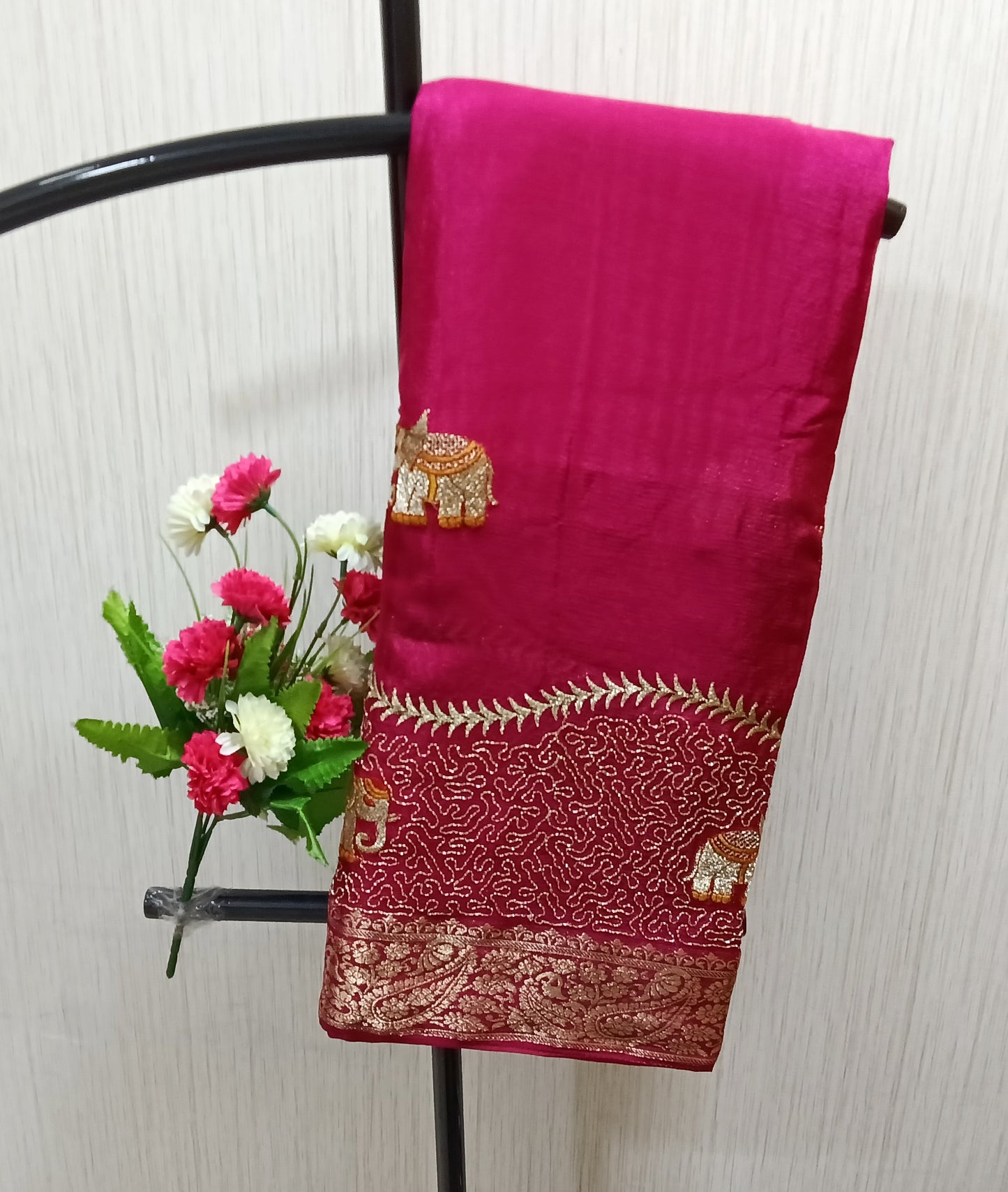 Elephant Premium Soft Viscose Saree | SSEP306