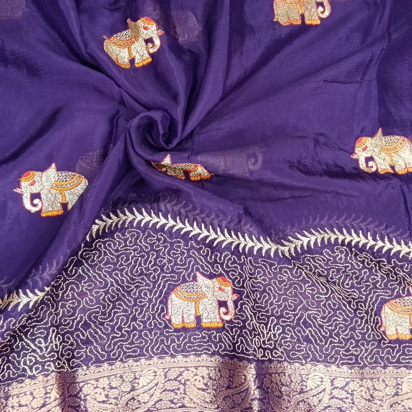Elephant Premium Soft Viscose Saree | SSEP306