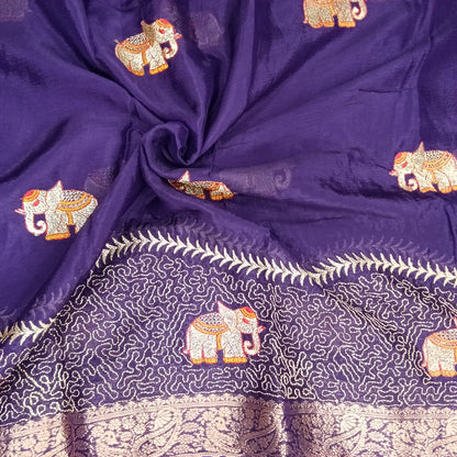 Elephant Premium Soft Viscose Saree | SSEP306
