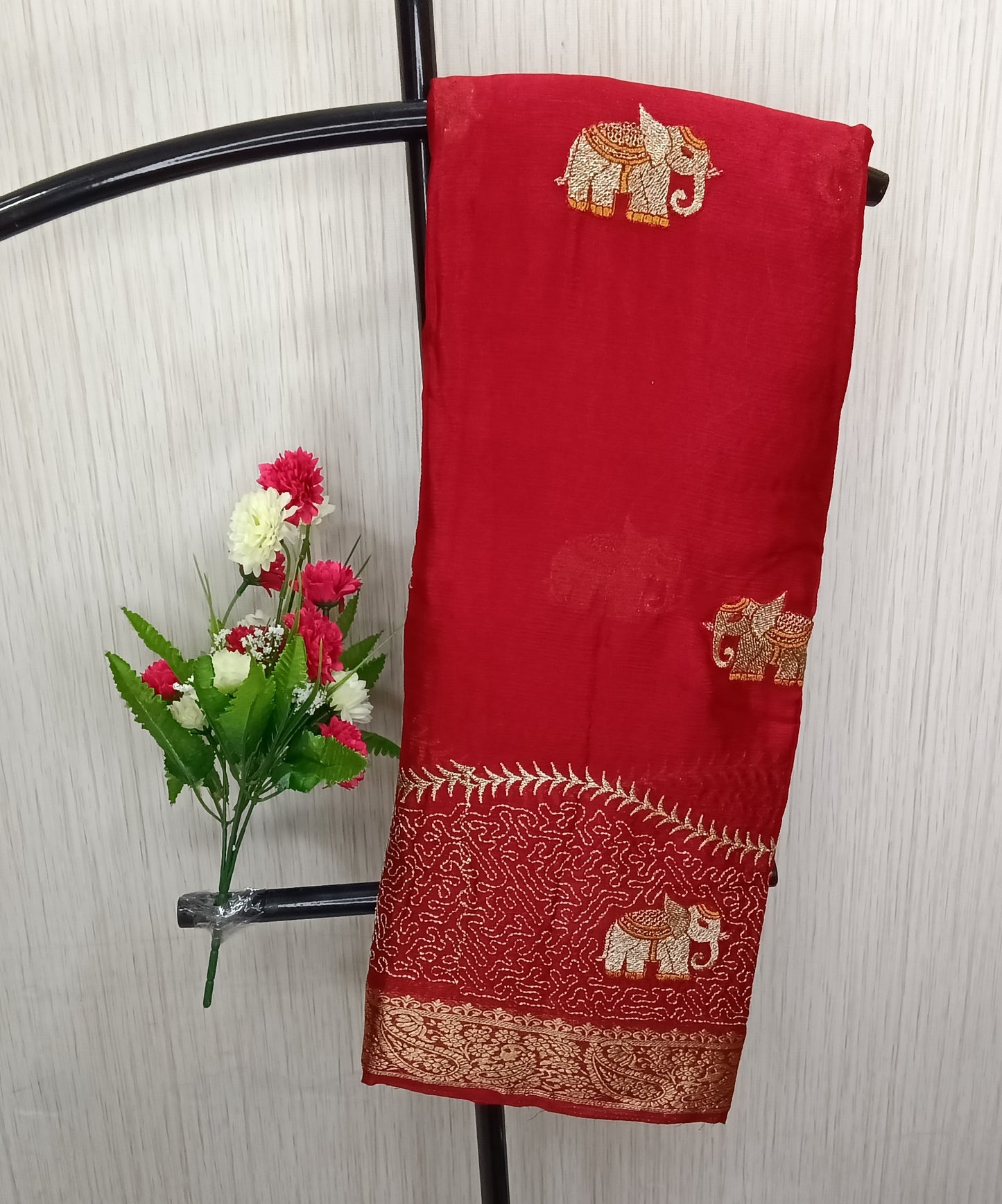 Elephant Premium Soft Viscose Saree | SSEP306