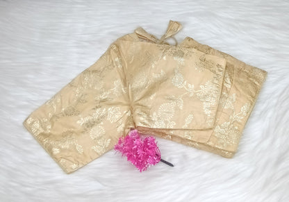 Readymade Blouse Beige & Golden   | SSRB316