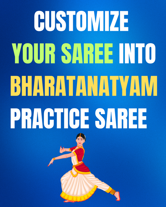 Customize Your Saree to Bharatanatyam Practice Saree | SSS111