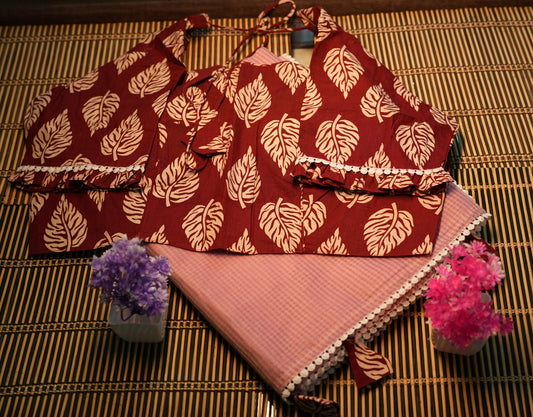 Blouse With Fancy Saree | SSBS207
