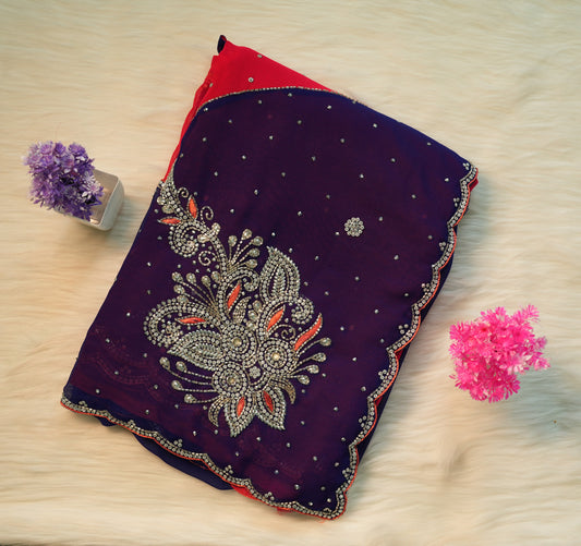 Fancy Stone Saree | SSFS208