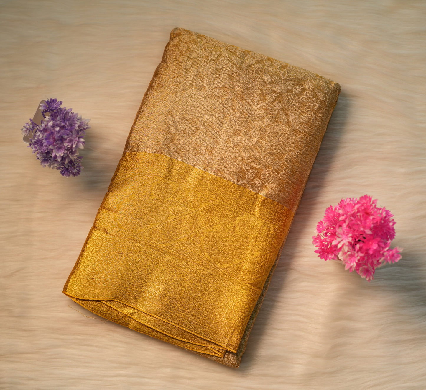 Golden Tissue Silk Saree | SSGT216