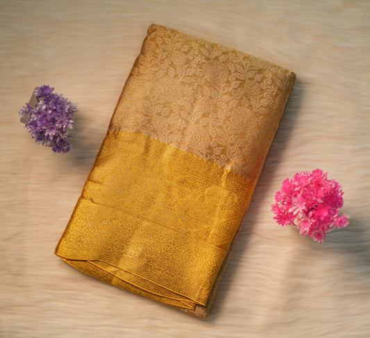 Golden Tissue Silk Saree | SSGT216