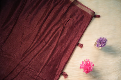 Soft Ajrakh Malai Cotton Saree | SSMC217