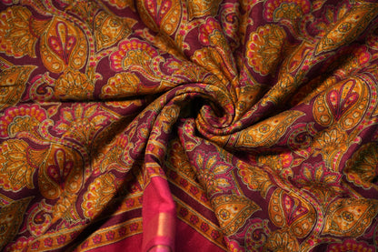 Soft Ajrakh Malai Cotton Saree | SSMC217