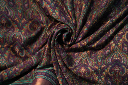 Soft Ajrakh Malai Cotton Saree | SSMC217