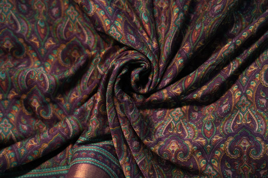 Soft Ajrakh Malai Cotton Saree | SSMC217