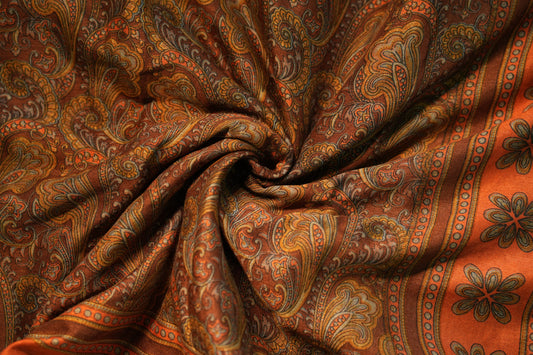 Soft Ajrakh Malai Cotton Saree | SSMC217