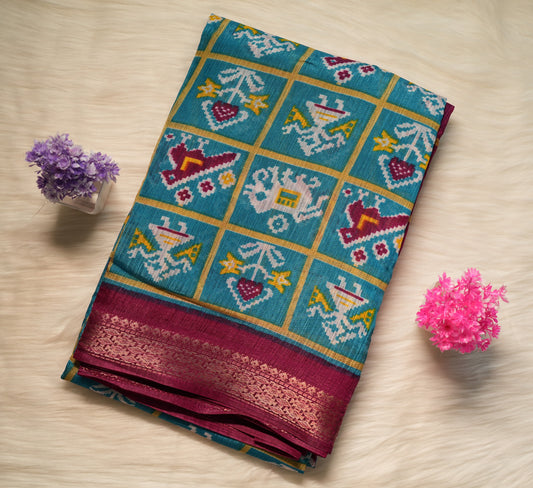 Ikkat Dola Saree | SSDS213