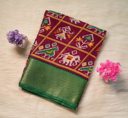 Ikkat Dola Saree | SSDS213