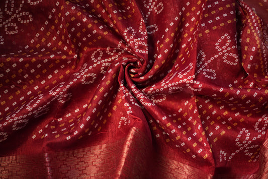Dobby Border Fancy Flower Design Saree | SSFD225