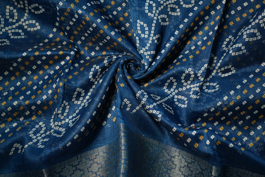 Dobby Border Fancy Flower Design Saree | SSFD225