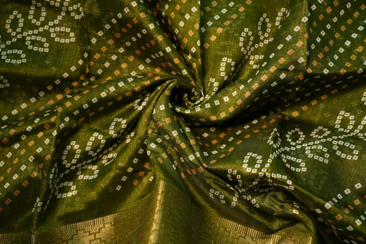 Dobby Border Fancy Flower Design Saree | SSFD225