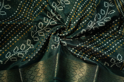 Dobby Border Fancy Flower Design Saree | SSFD225