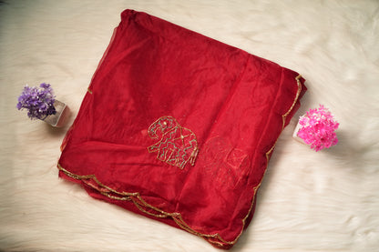 Hand Pearl Work Saree | SSPD228
