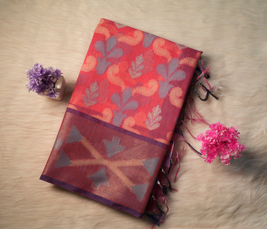 Cotton Ikkat Saree | SSCS233
