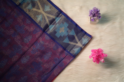 Cotton Ikkat Saree | SSCS233