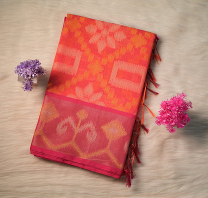 Cotton Ikkat Saree | SSCS233