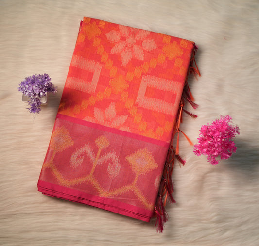 Cotton Ikkat Saree | SSCS233