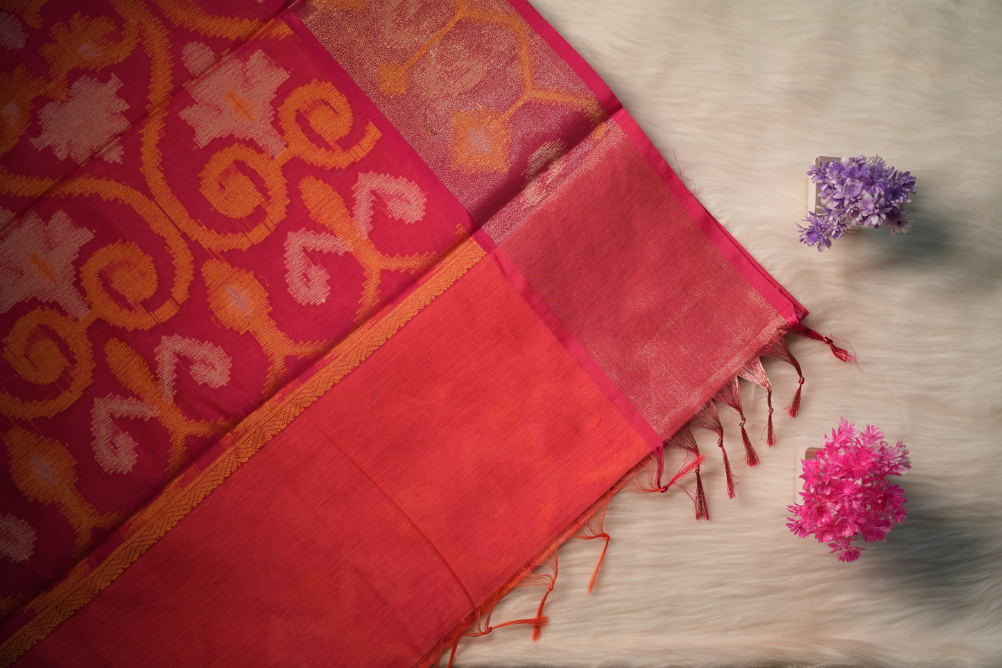 Cotton Ikkat Saree | SSCS233