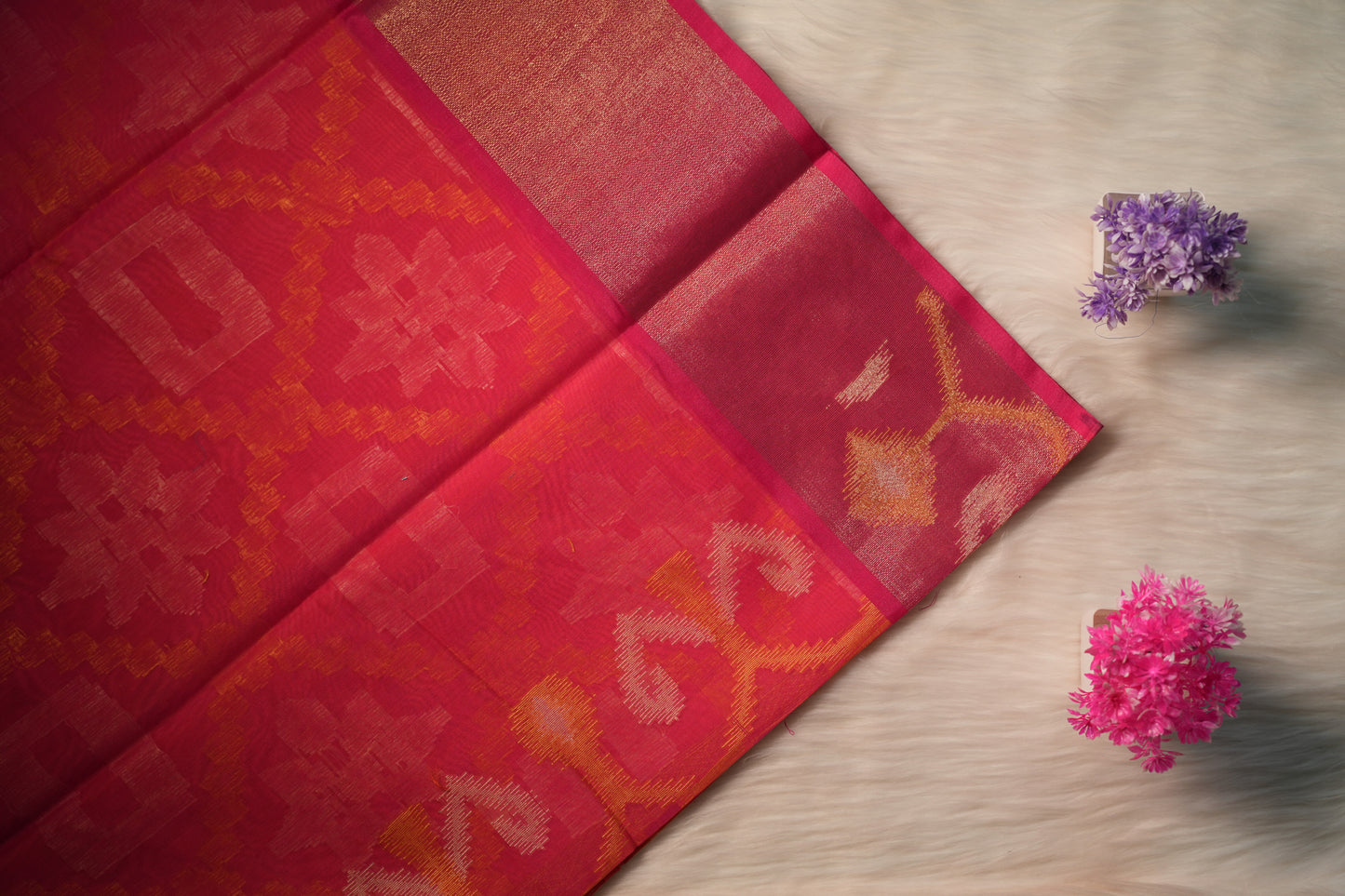 Cotton Ikkat Saree | SSCS233