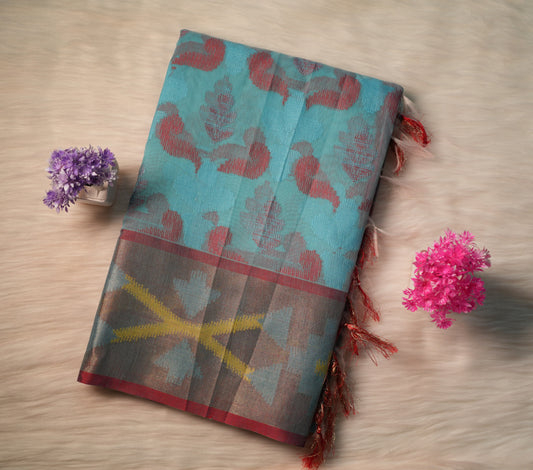 Cotton Ikkat Saree | SSCS233