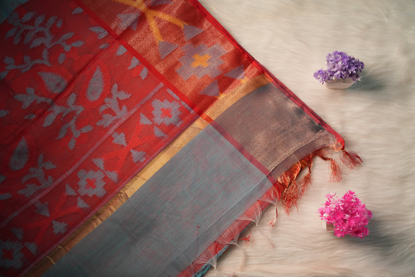Cotton Ikkat Saree | SSCS233